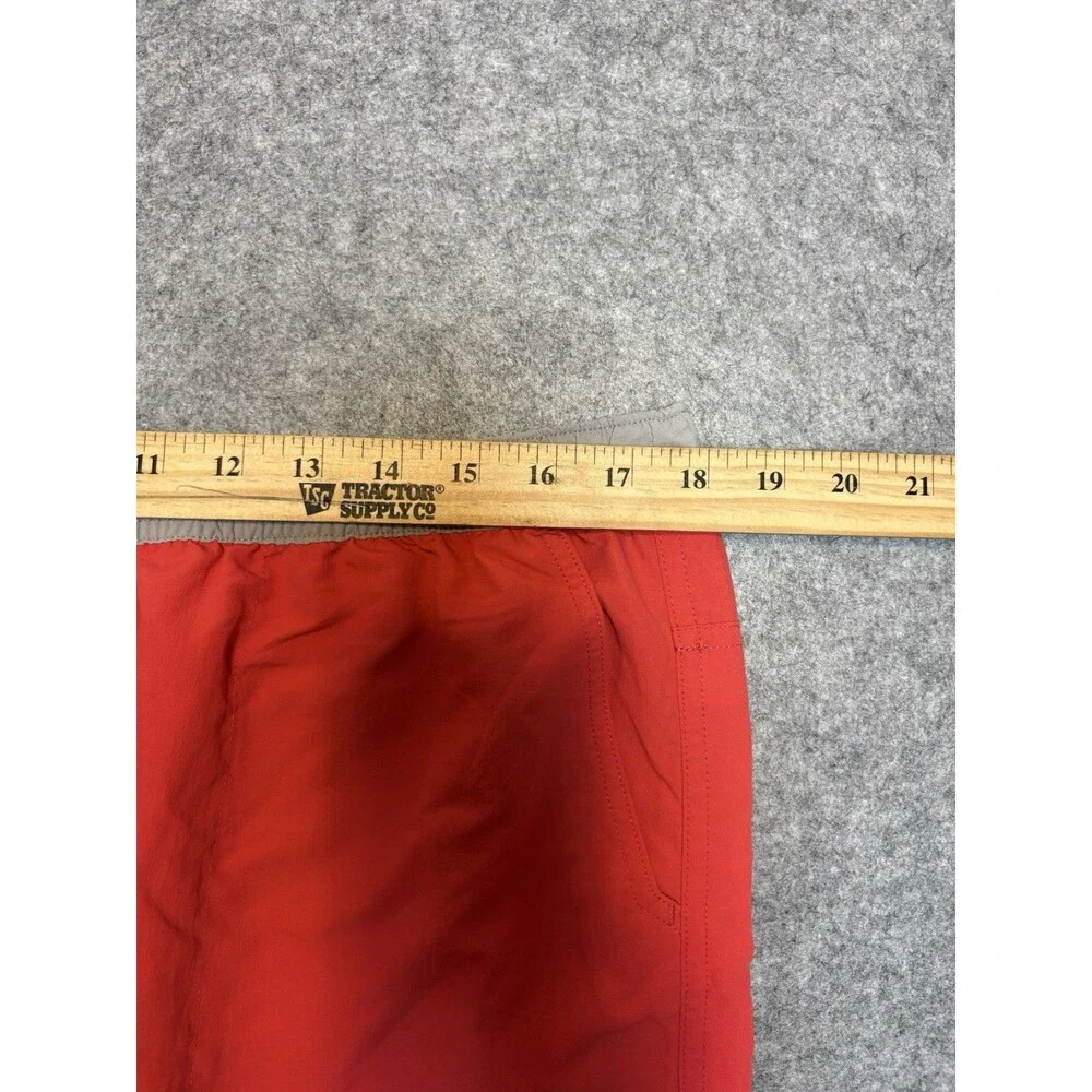 Vtg 90s L.L. Bean Men’s Salmon Swim Trunks XL  Nylon Zip Pocket Elastic Waist